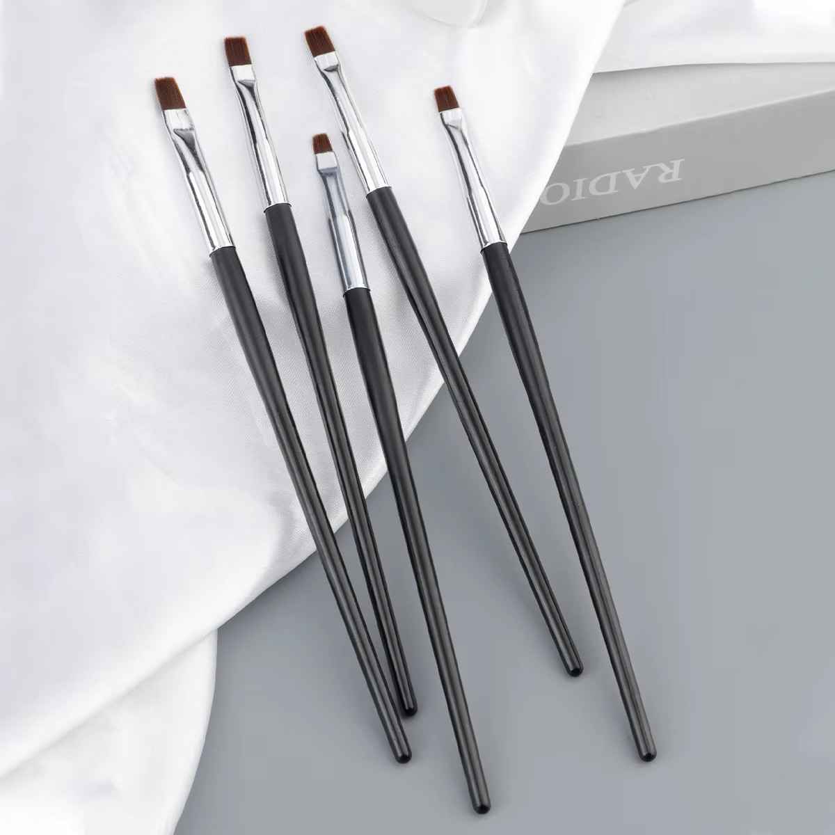5 Pcs Dental Composite Resin Veneer Cement Porcelain Brushes Silicone Brush Pen