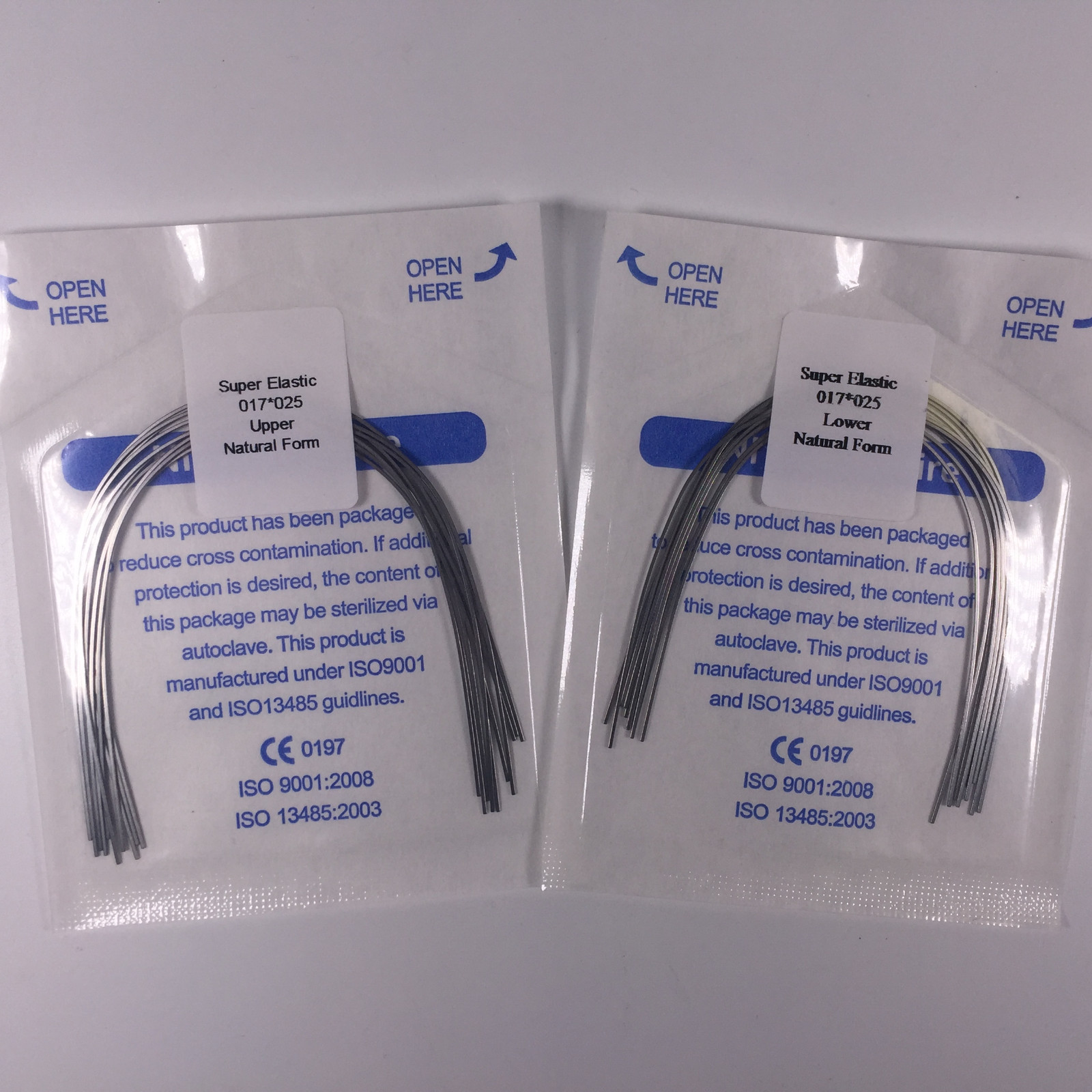 Dental Niti Super Elastic Arch Wires Rectangular Orthodontic Natural Form Wire