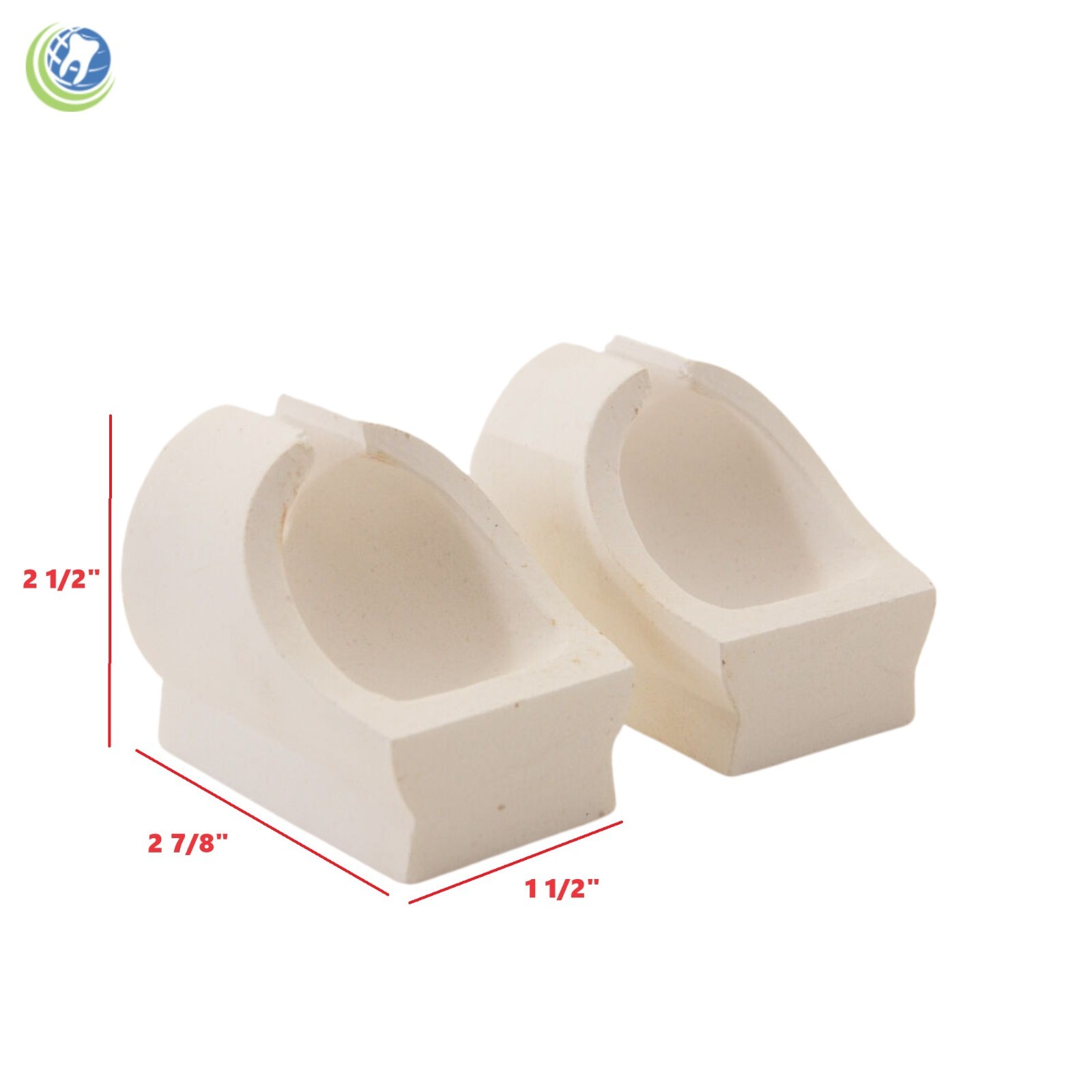 DENTAL LAB JEWELRY CENTRIFUGAL CASTING CRUCIBLE DYNAMIC LARGE SLOTTED QUARTZ