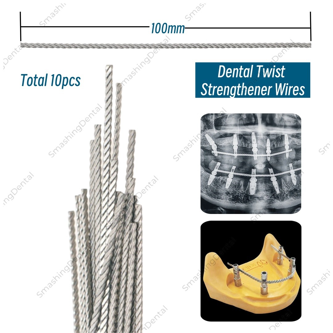 Dental Pink Im plant Connector Titanium Wire Overdenture MU Wires Strengthener