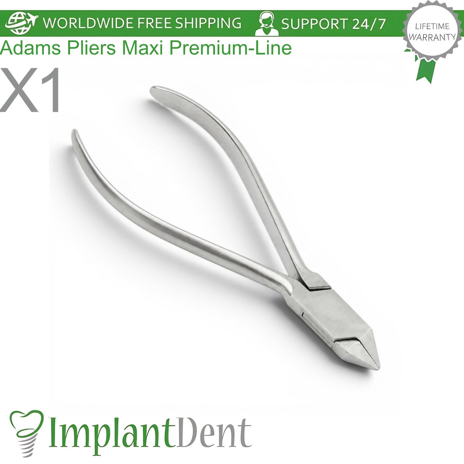 Premium-Line Stainless Steel Adams Pliers Maxi 14.5cm for Bending and Shaping