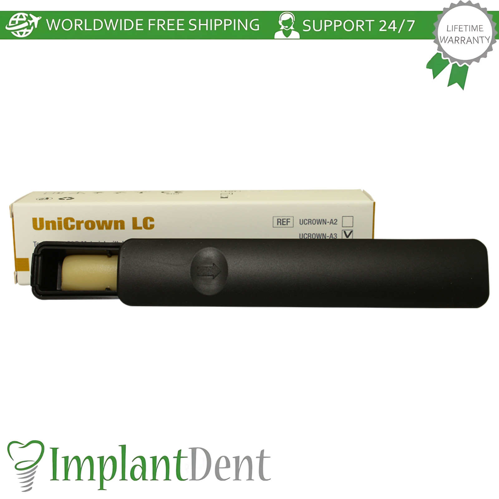 UniCrown LC Temporary C&B Material Sculptable Dental Composite Resin Light Cure