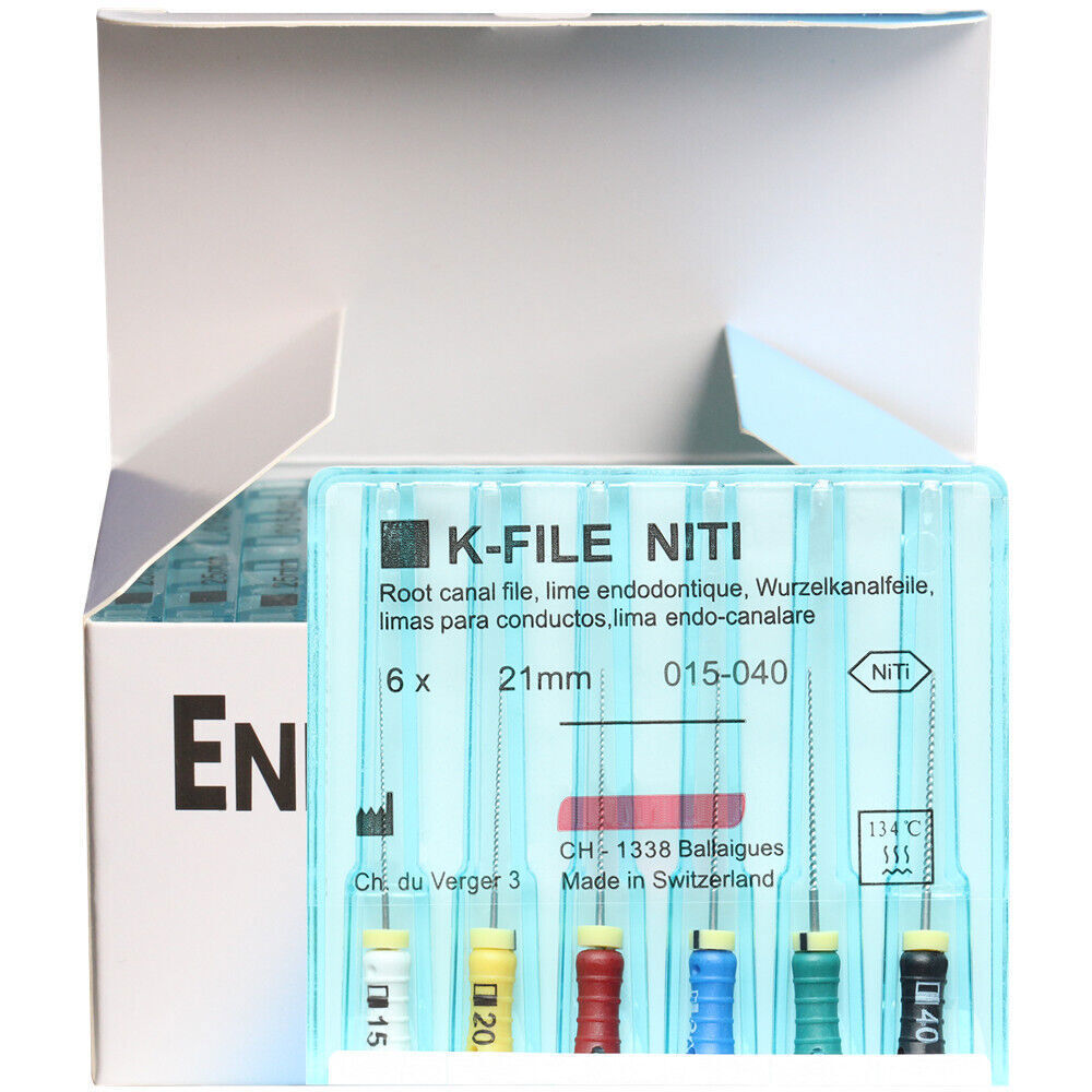 10 Packs Dental K-FILE NITIFLEX NiTi Flexible Endodontic ENDO Root Canal K Files