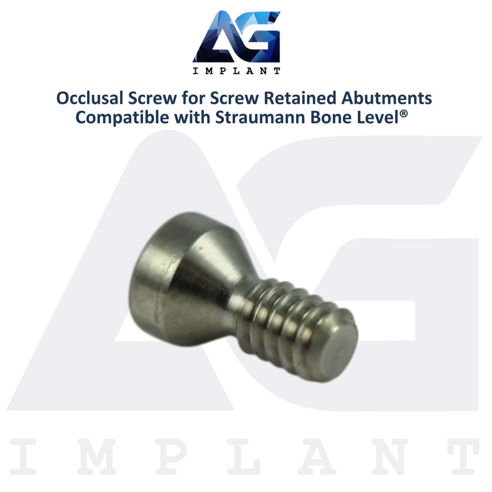 5 Titanium Screw Retained Prosthetics Straumann B0ne Level® Compatible 3.7mm