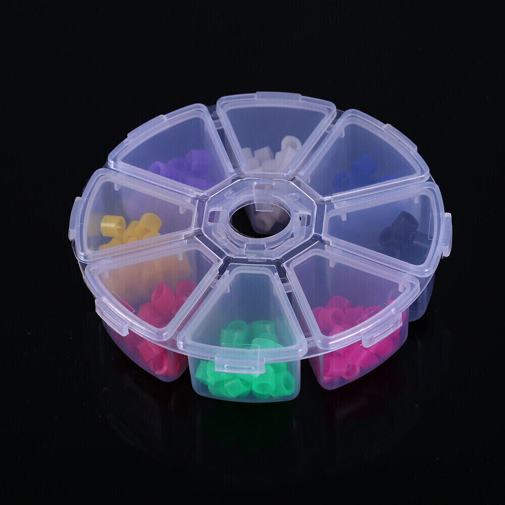 5 Box Dental Hygienist Autoclavable Silicone Rubber 8 Colors Mixed Assorted Ring