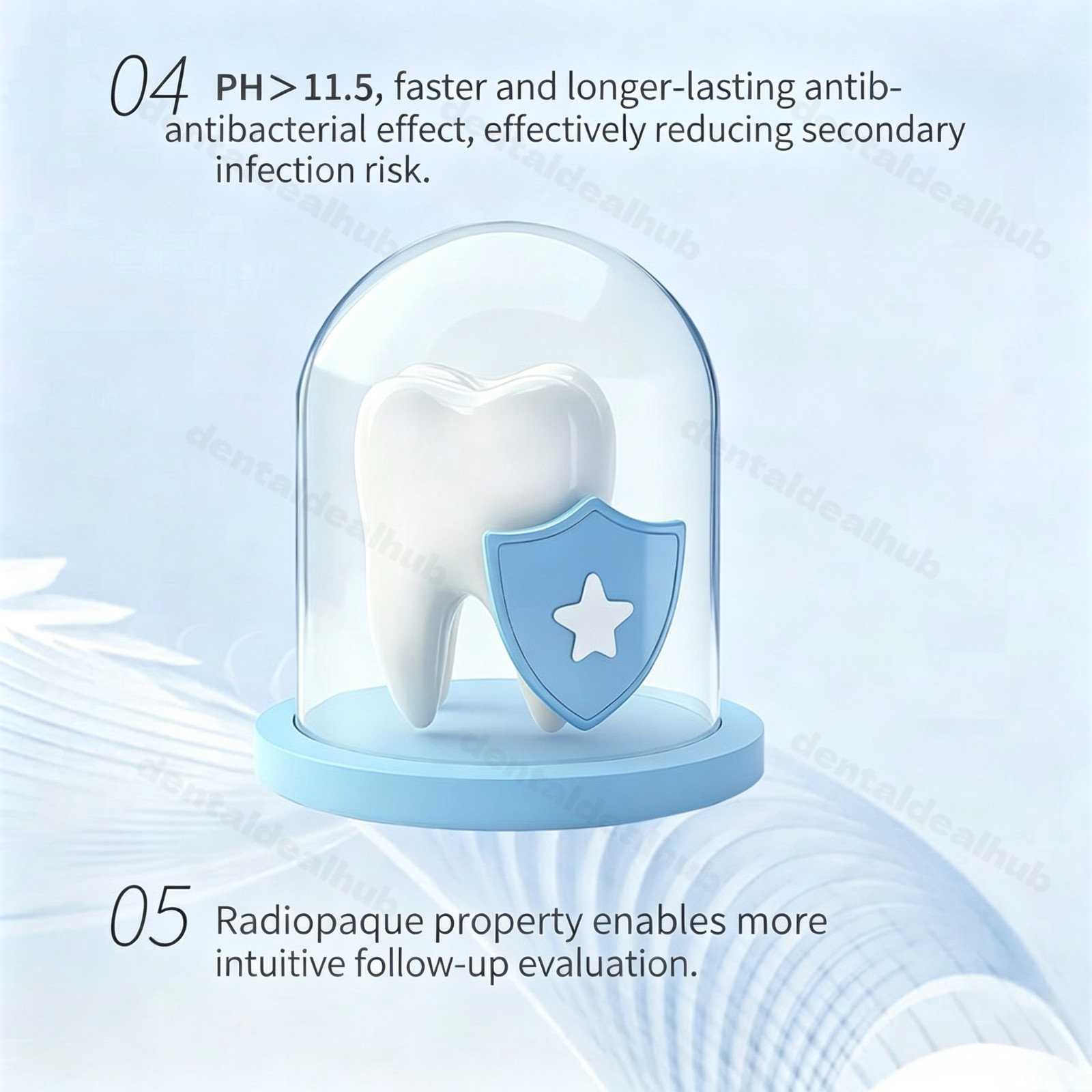 Guanya Light Cure Calcium Hydroxide Base 1g Syringe Silicate