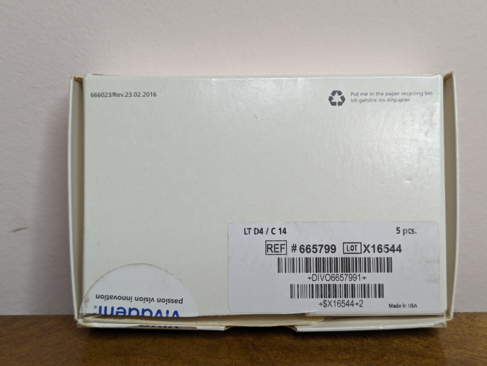 IPS e.max CAD Planmill LT D4/C14 Ivoclar 1 Piece