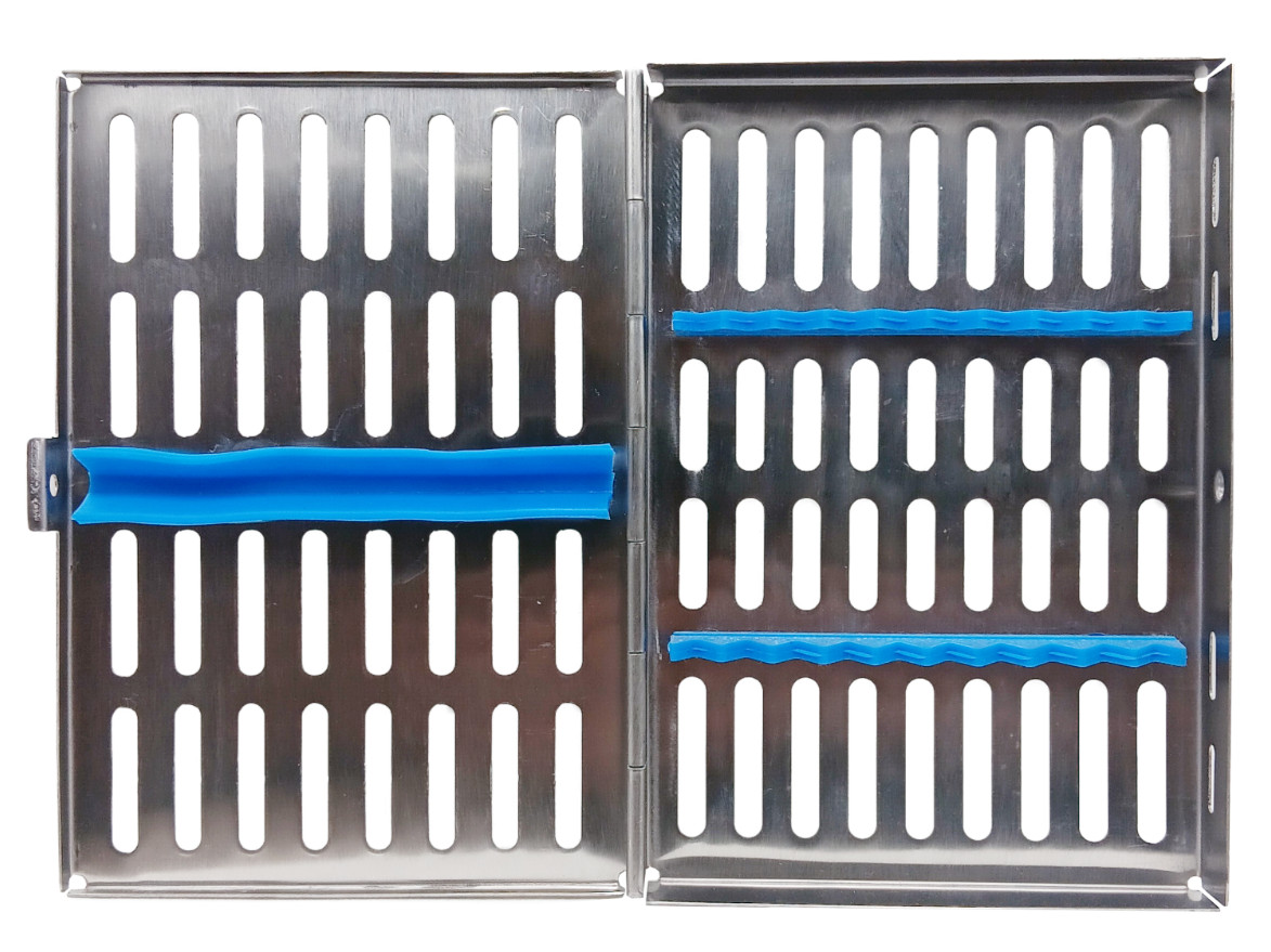 Dental Stainless Steel Sterilization 10 Instruments Empty Cassette