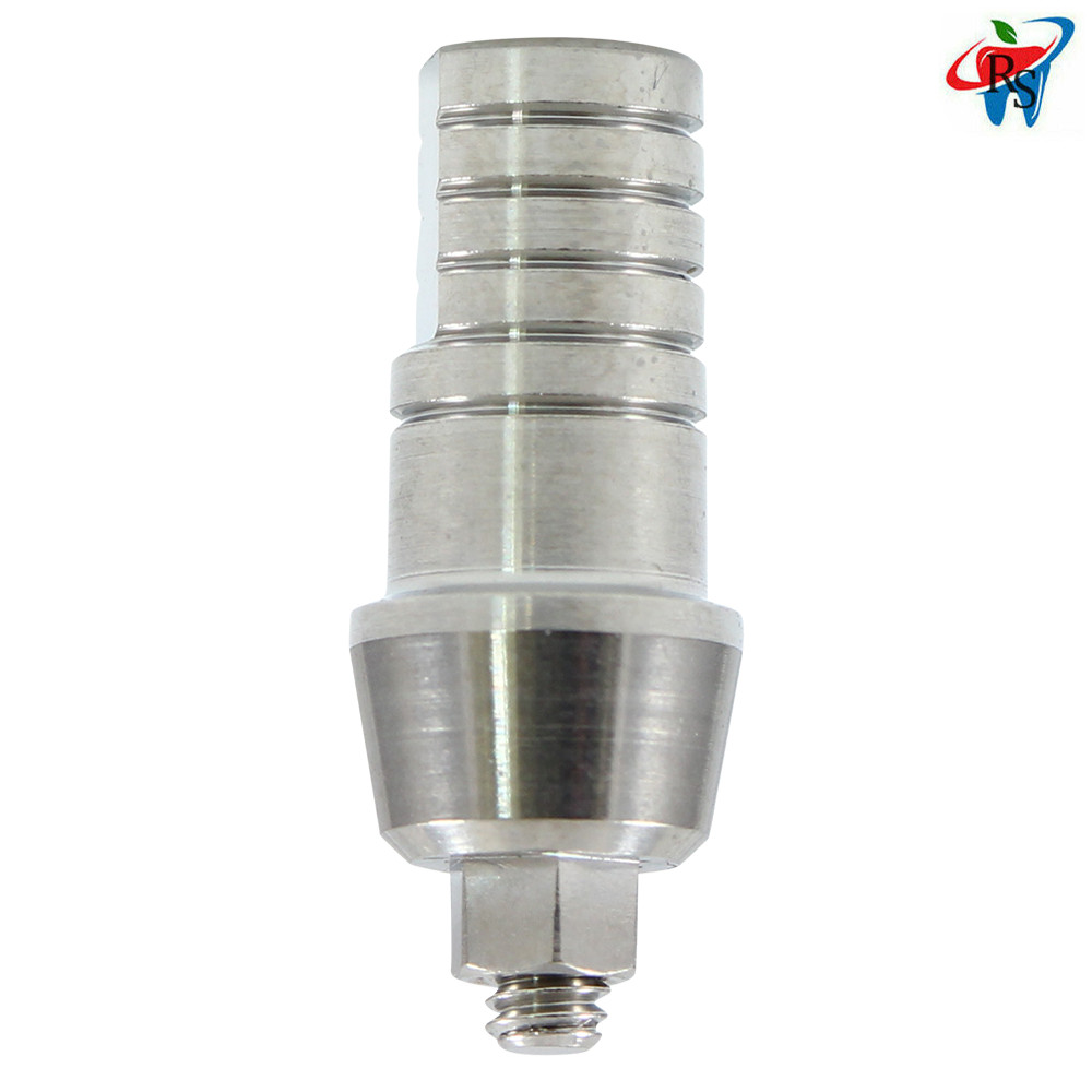 1x Dental Imp lant Straight Shoulder Abutment Wide Platform Internal Hex 2.42mm