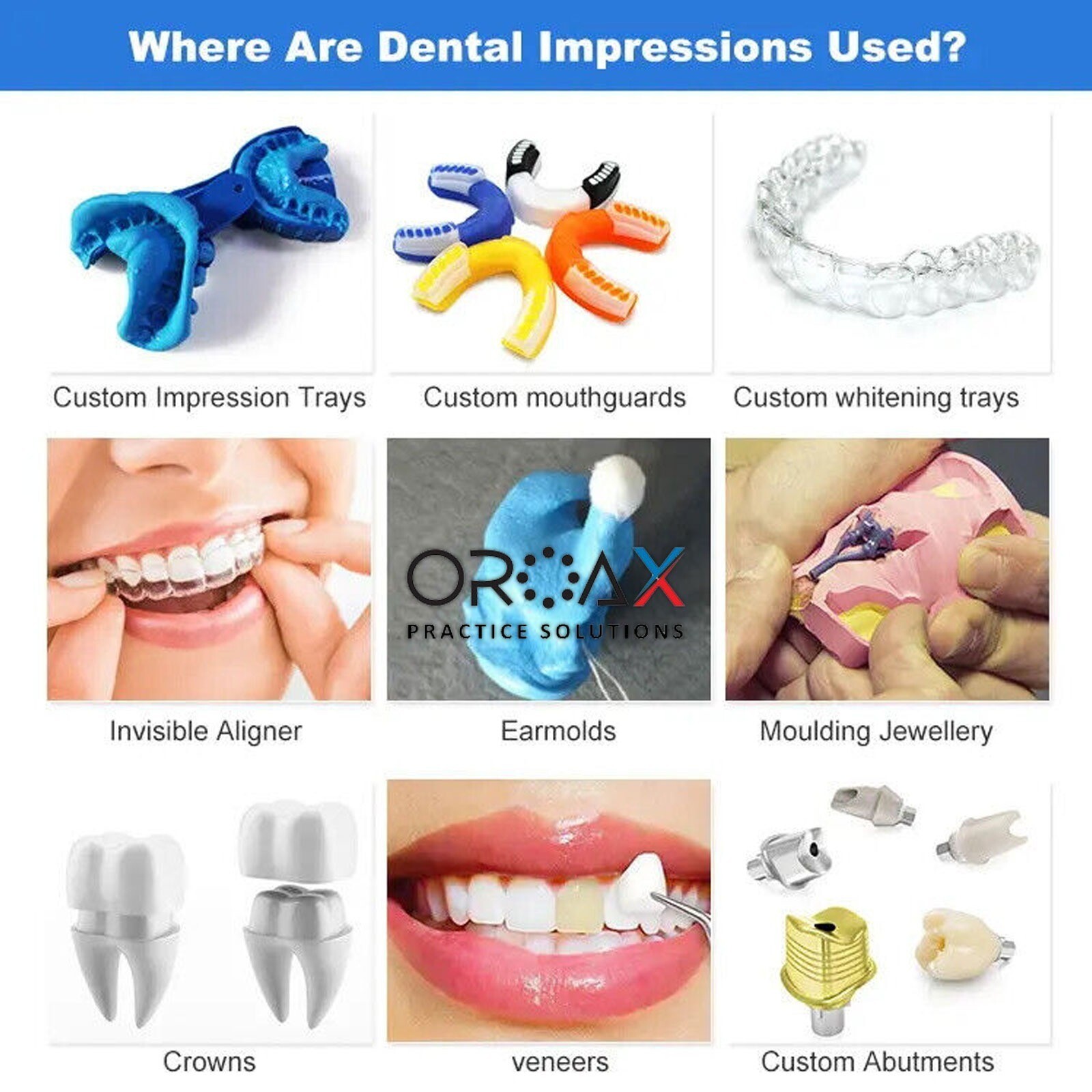 Teeth Impression Silicone Putty Material Upper Lower Hydrophilic Firmer Material