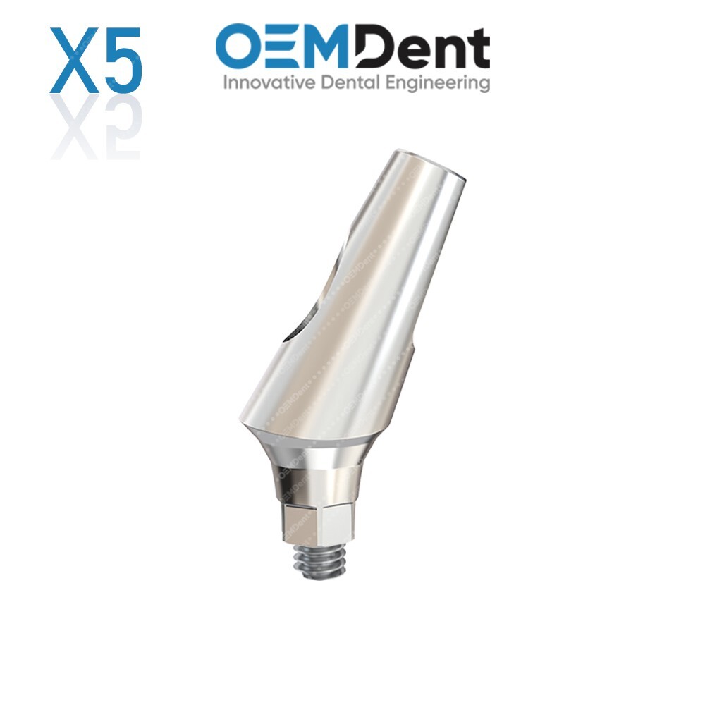 x5 Angulated Prosthetics 25° Regular Platform DSI® RP Compatible Conical