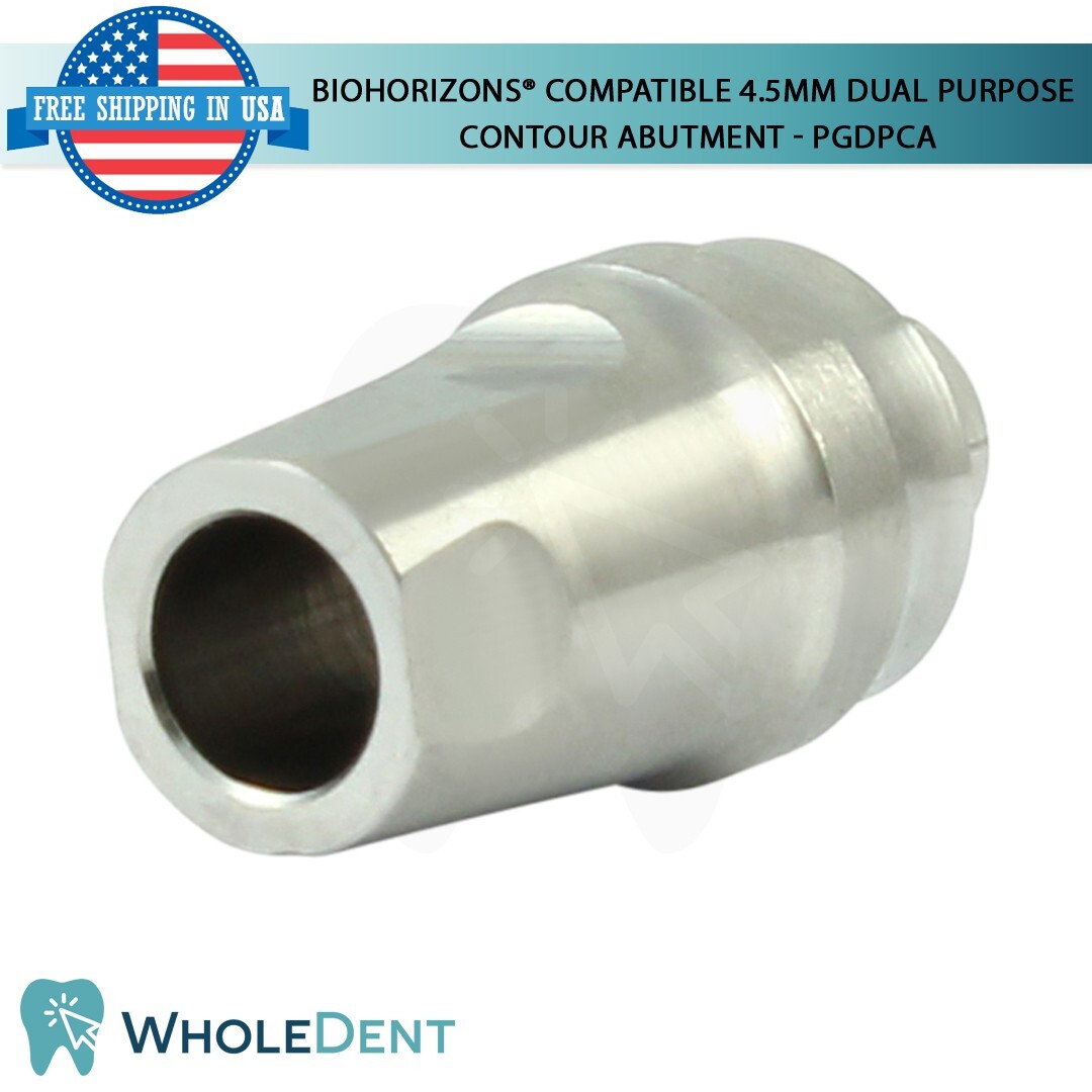 BioHorizons® Compatible 4.5mm Dual Purpose Contour Abutment Titanium Dental