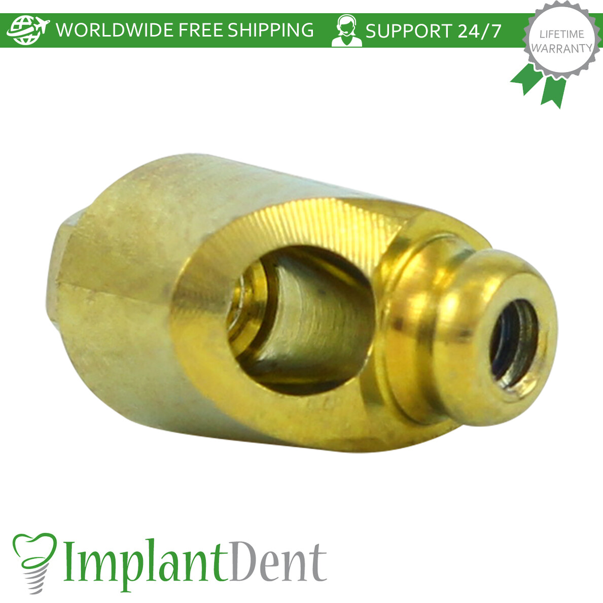 1x Dental Angulated 18° Loc-Low Attachment Set Int Hex 2.42mm