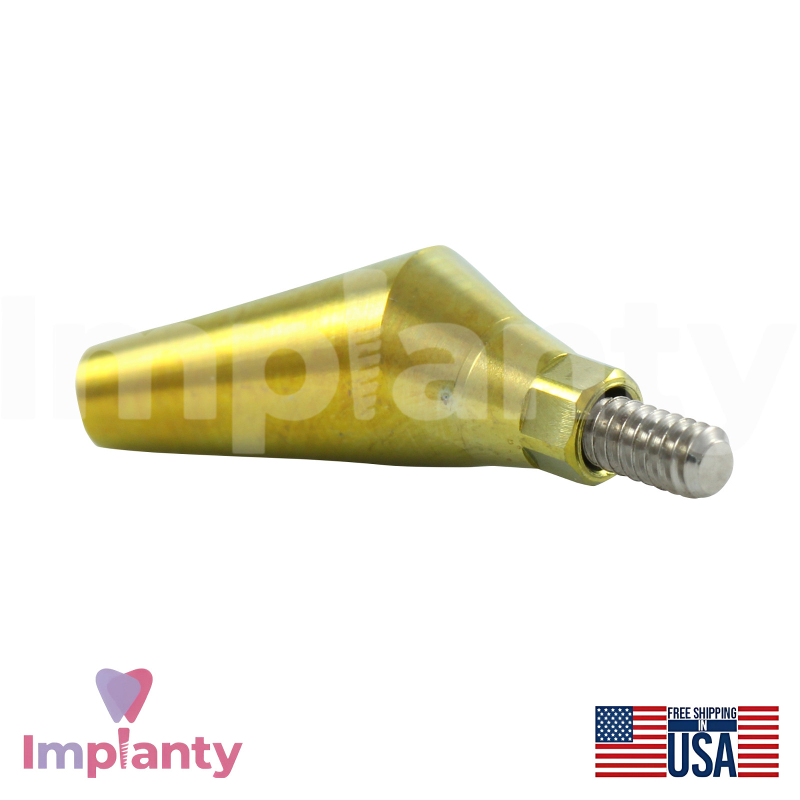 GDT Angulated Dental Prosthetic 25° Conical Hex 2.25mm Narrow Platform NP