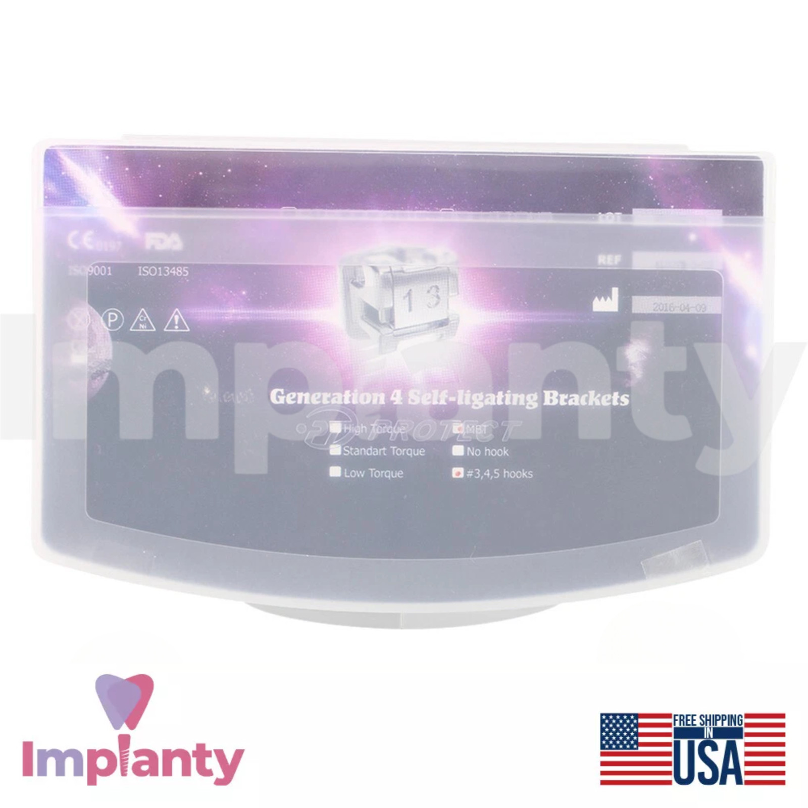Dental MBT System Self Ligating Orthodontic Stainless Steel Brackets Kit 20pcs
