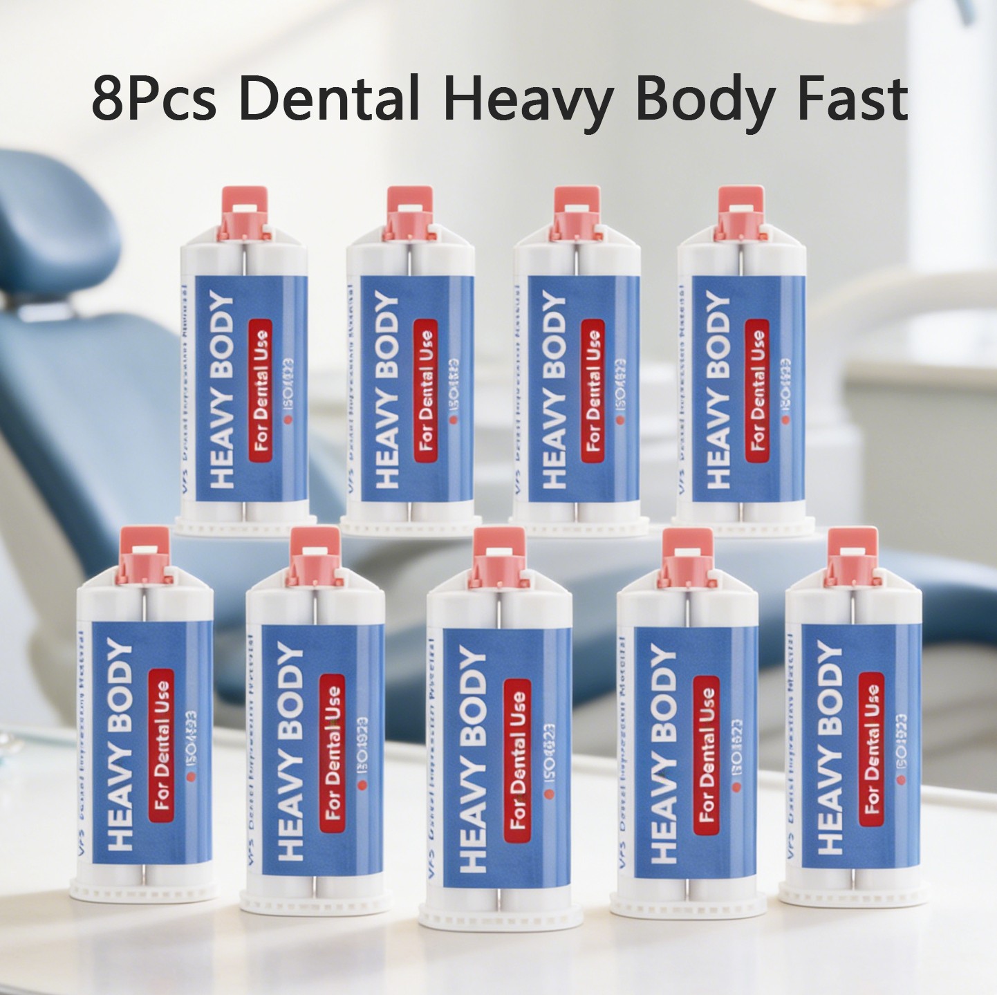 8PCS Dental VPS Impression Material Heavy Body Fast Set 50 ml Cartridges New
