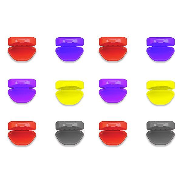 Plasdent Standard Retainer Box – Assorted Colors, Plastic with Hinged Lid, 3″W