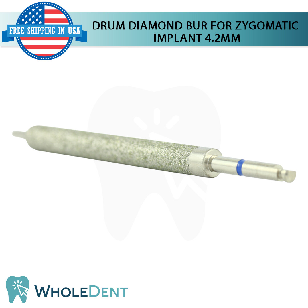 Zygomatic Im plant Diamond Drum Bur Ø4.2 Groove Preparation Dental 30mm Drill