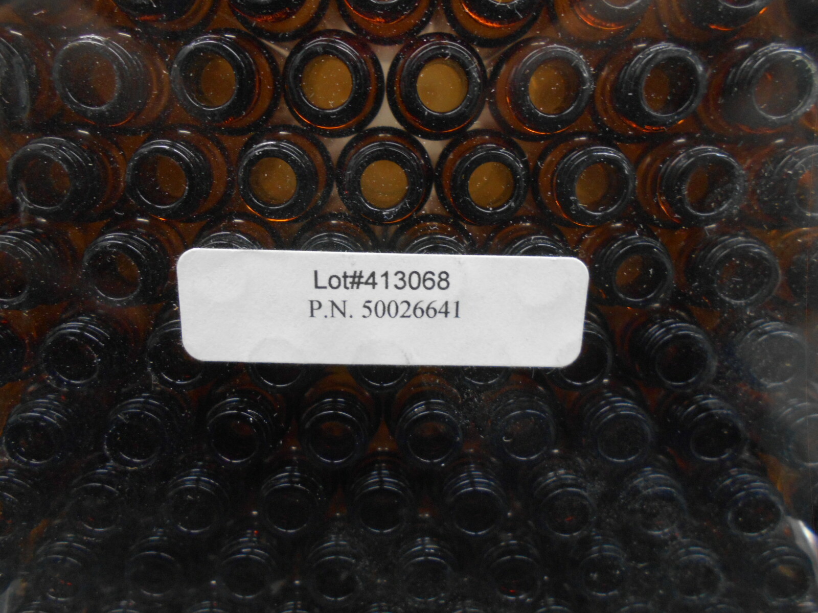 LOT OF 2 50026641 10ml SAMPLE AMBER VIALS 100/PACK