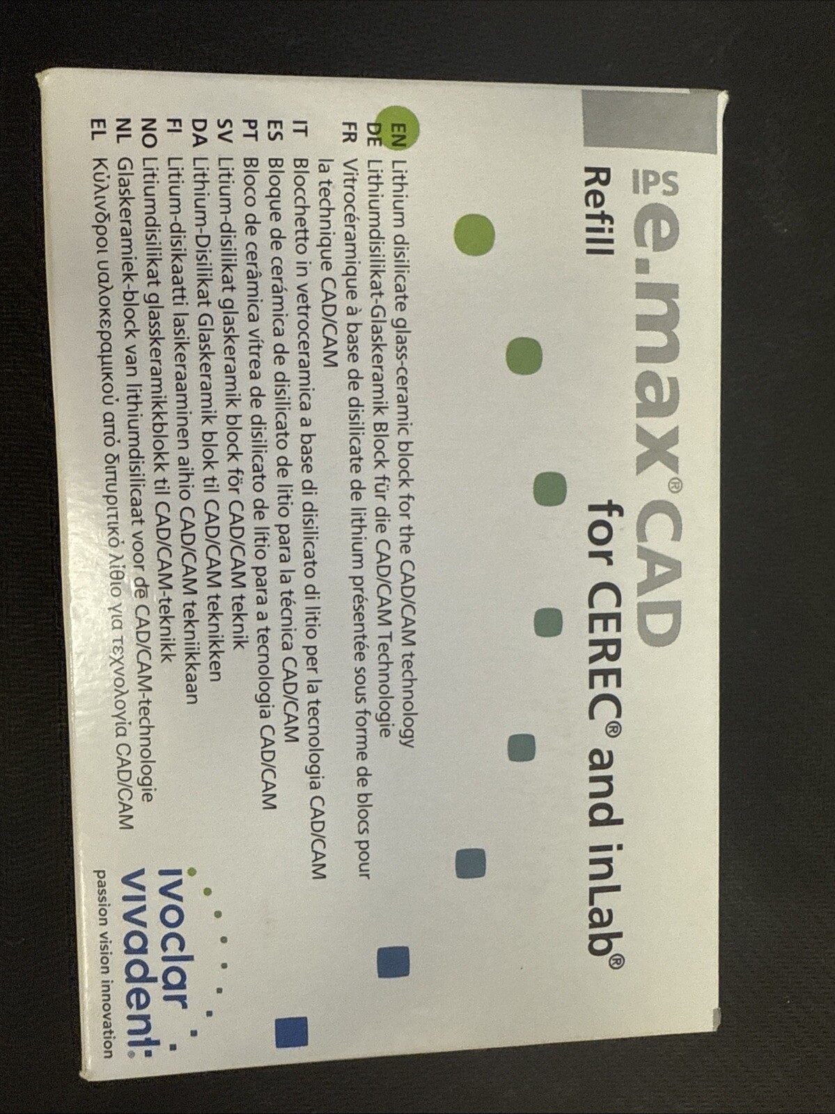 e.max CAD for CEREC LT A2 / A 14 (L)