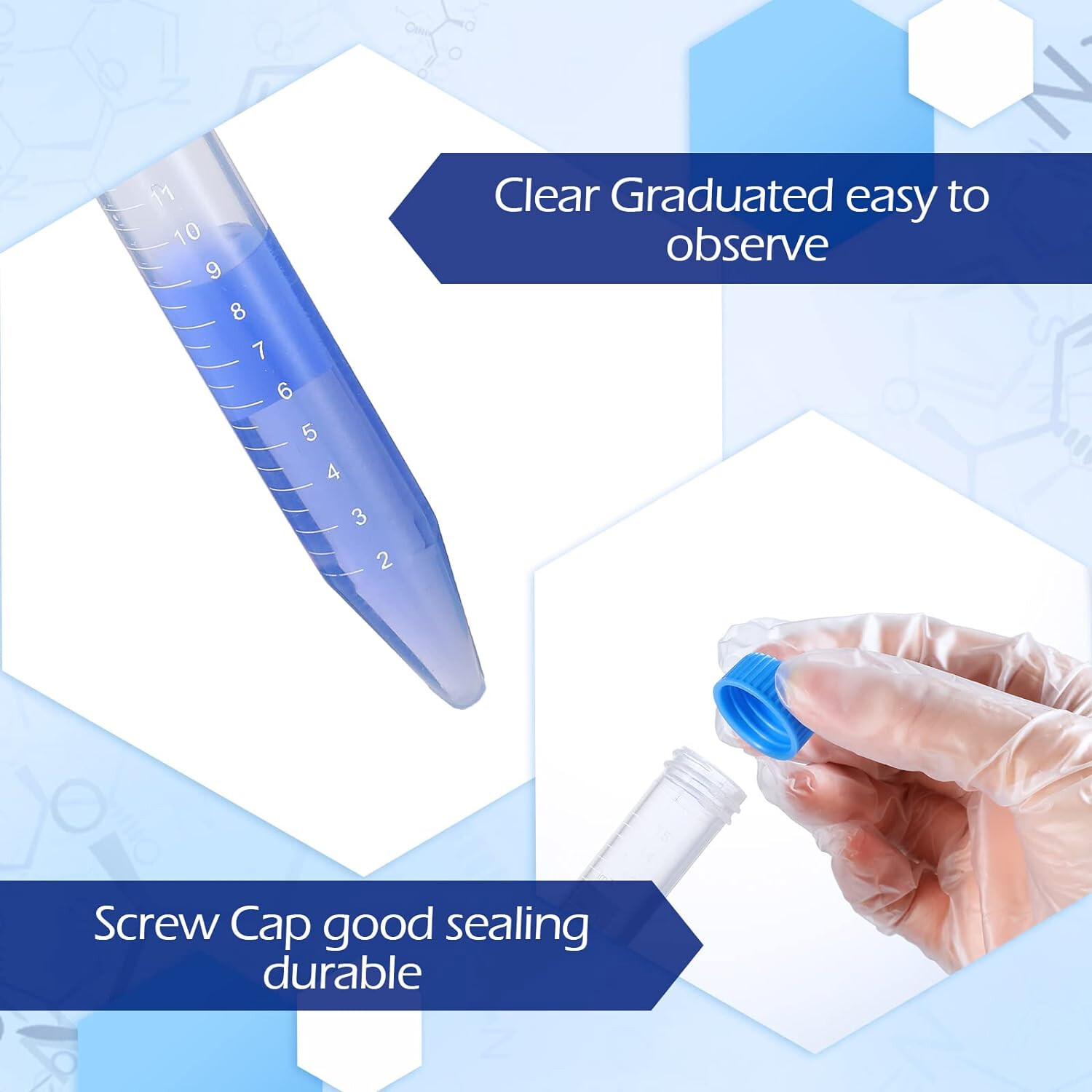 Simpure 10000x Sterile 15mL Conical Centrifuge Tube/0.45µm Gridd Membrane Filter
