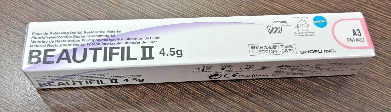Shofu BEAUTIFIL 2 Fluoride Releasing Restorative Composite 4.5gm SHADE A3 2027