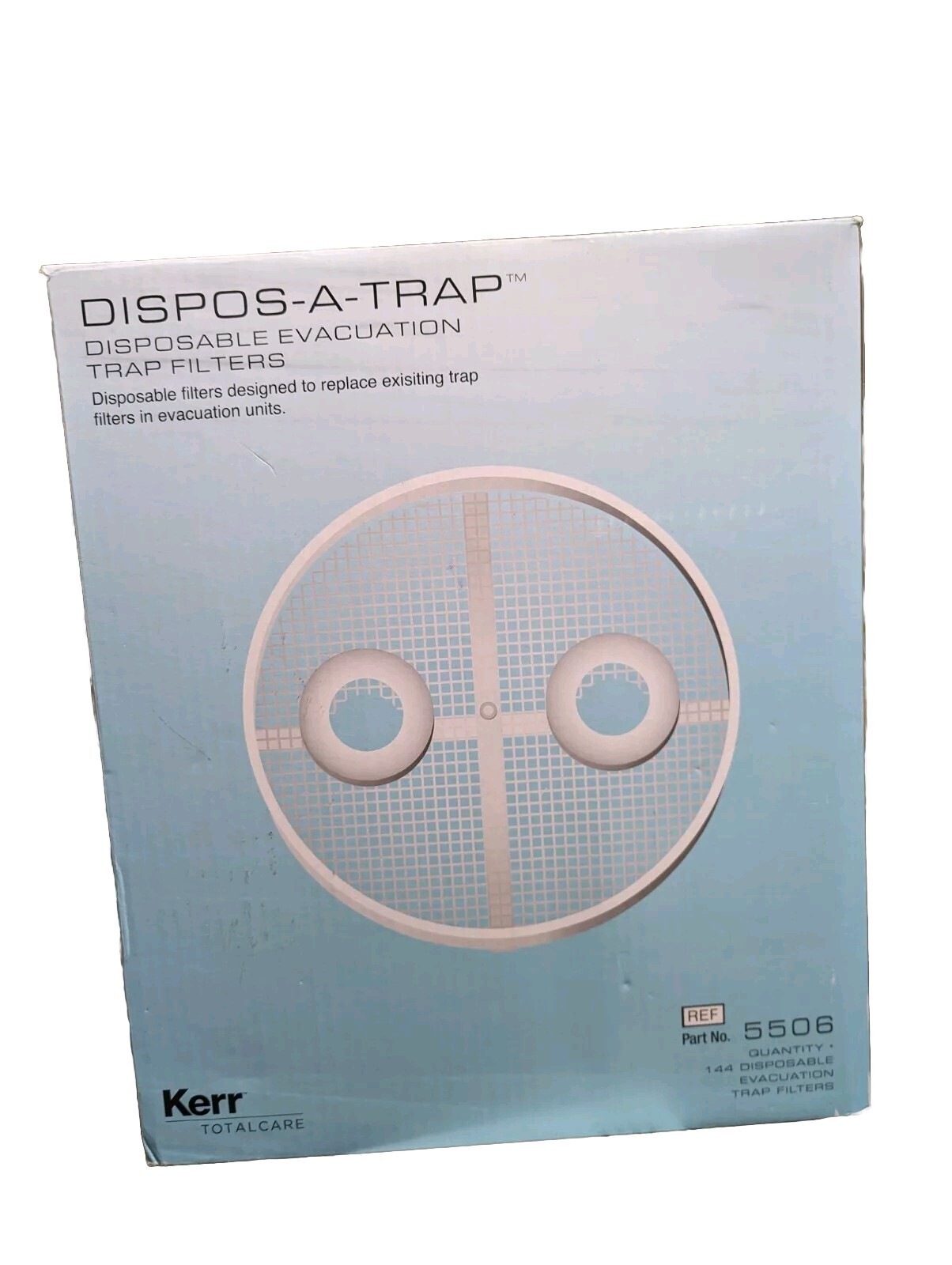 Kerr Dispos-A-Trap Dental Vacuum Trap #5506 144/Bx Disposable Evacuation Trap