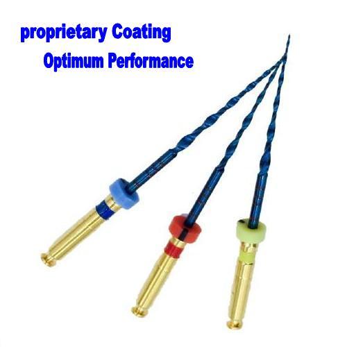Dental Endo Rotary VT Blue 3pcs NiTi Files 21 mm Beat Vortex Root Canal USA