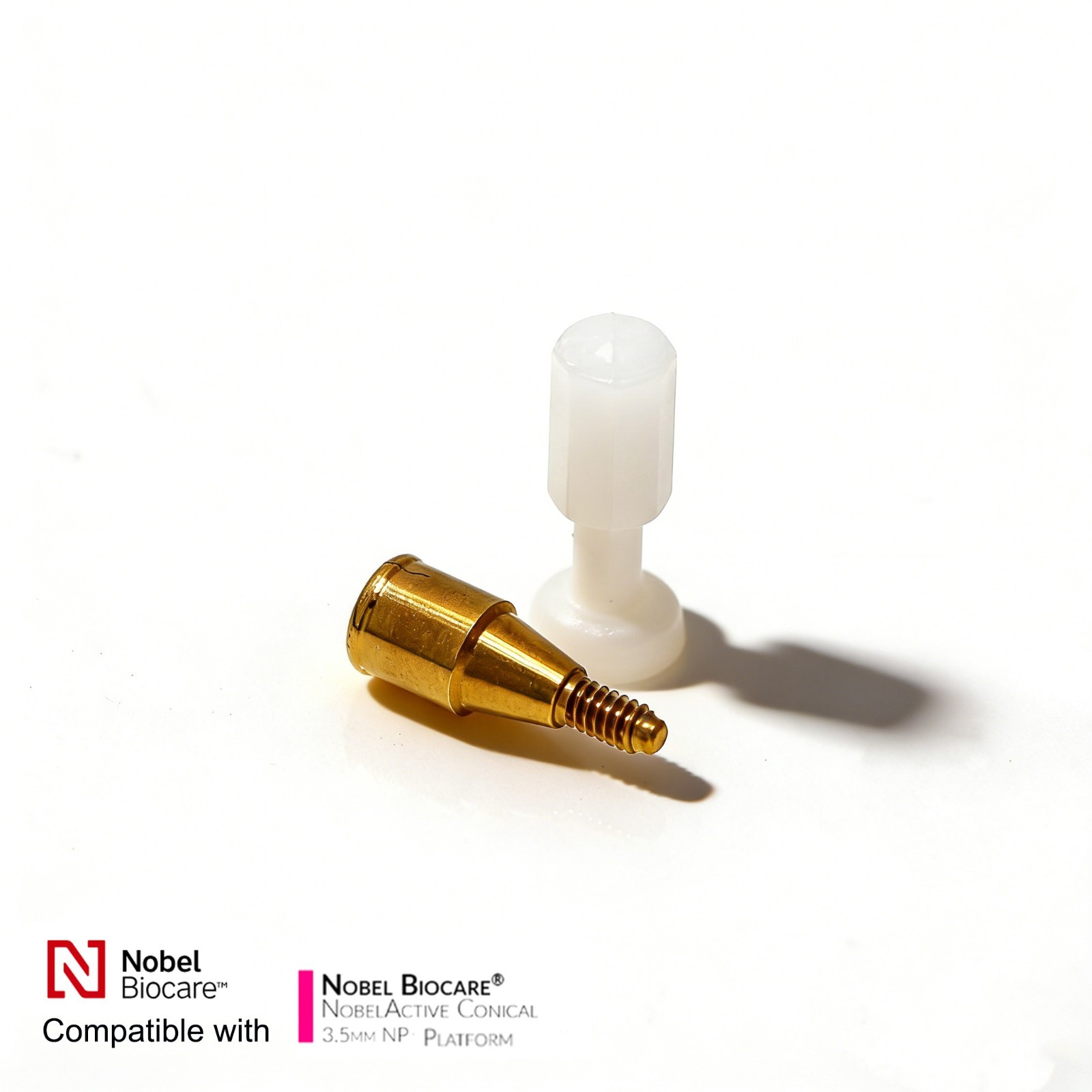 Dental Straight locator Abutment Conical Connection NP Nobel Active Compatible