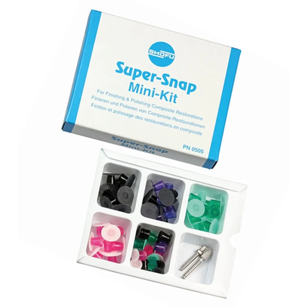 Shofu Super Snap Mini Kit Polishing Disks Mini Metal Mandrel Composite Fast Ship