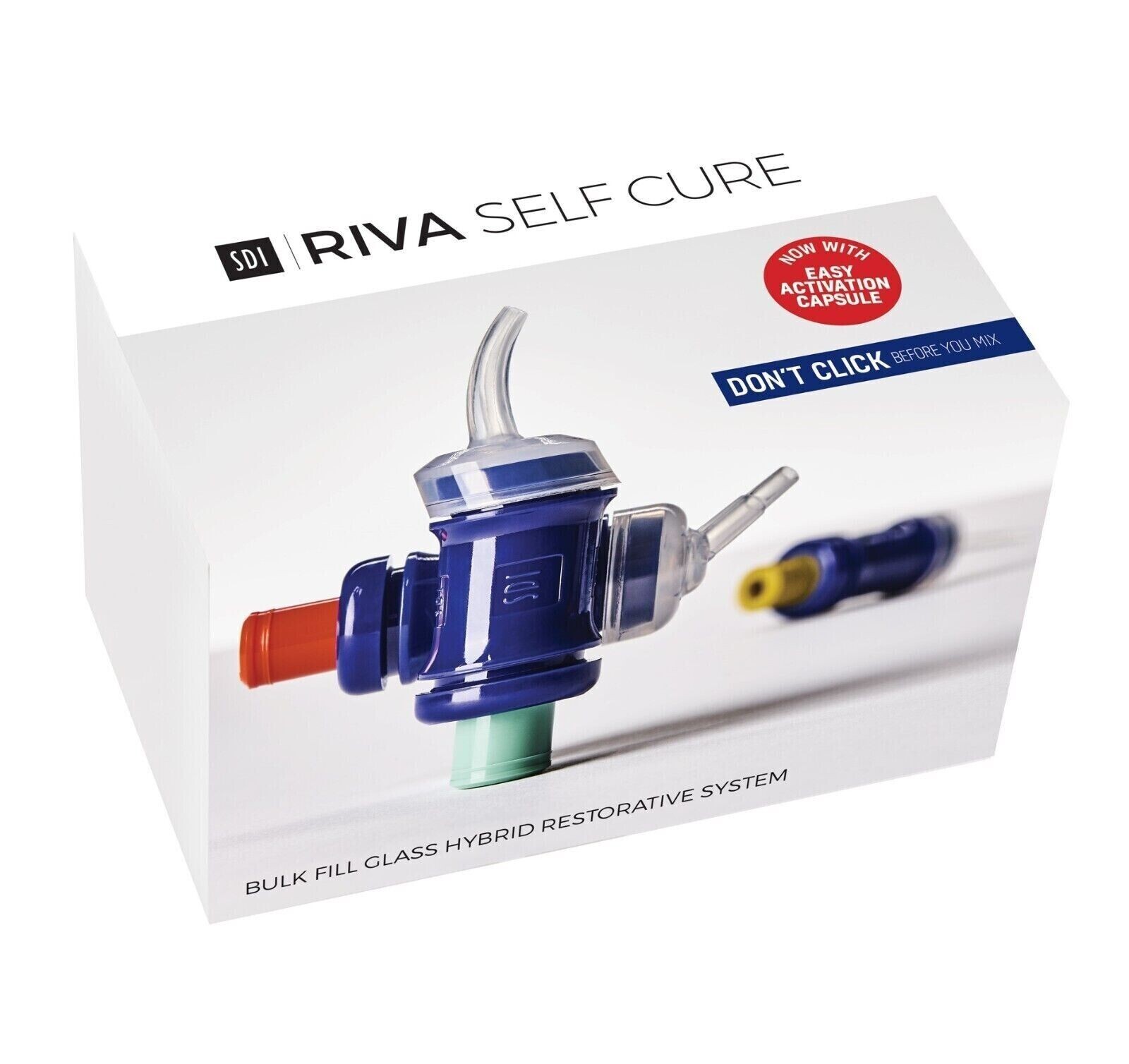 SDI RIVA Self Cure Glass Ionomer Luting Cement 50 Capsules Pack Free shipping