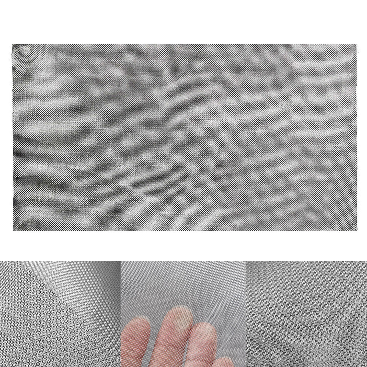200 Mesh 75-Micron 304 Stainless-Steel Dry Ice Filtration Screen 12x24in