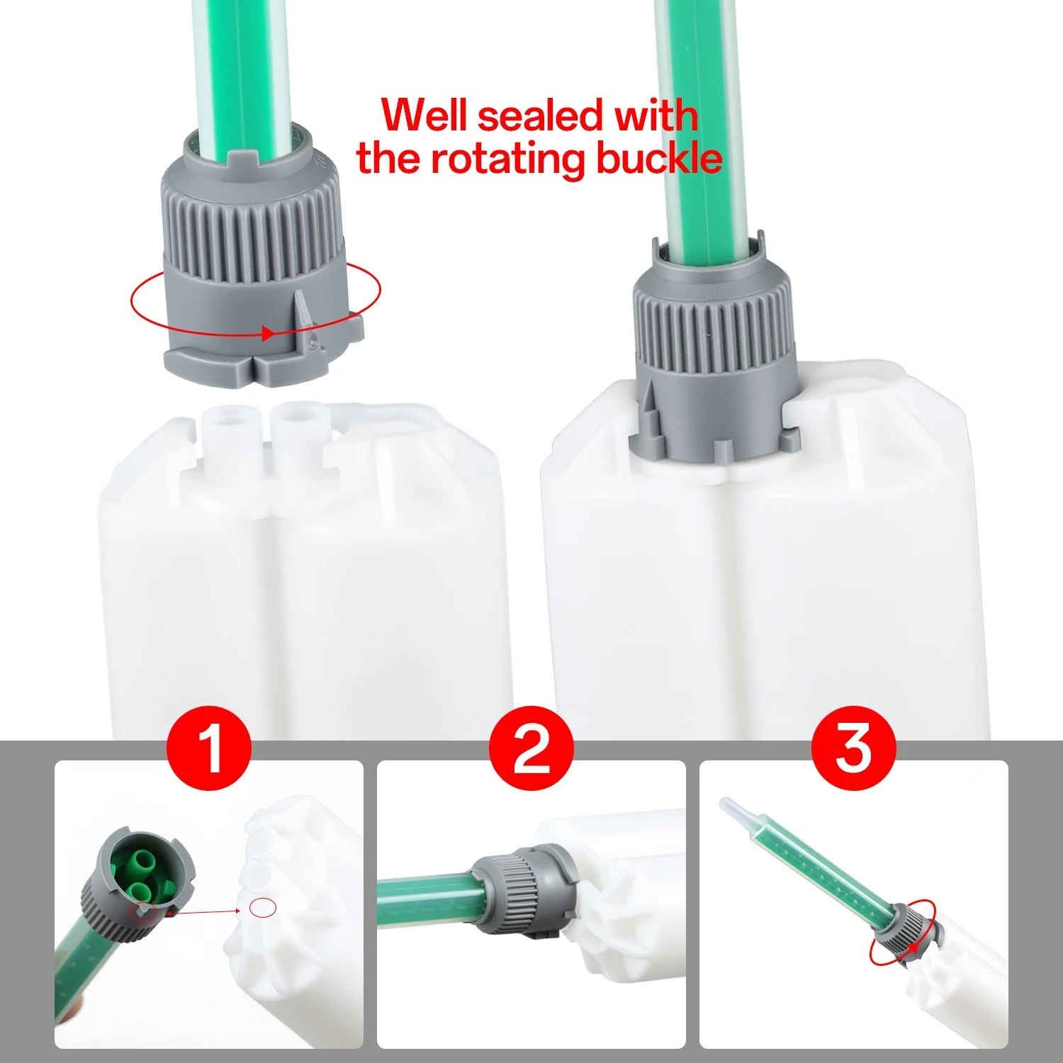 10/20/50PCS Static Mixing Nozzles MB6-16 1:1 Epoxy Adhesive Mixer Tubes
