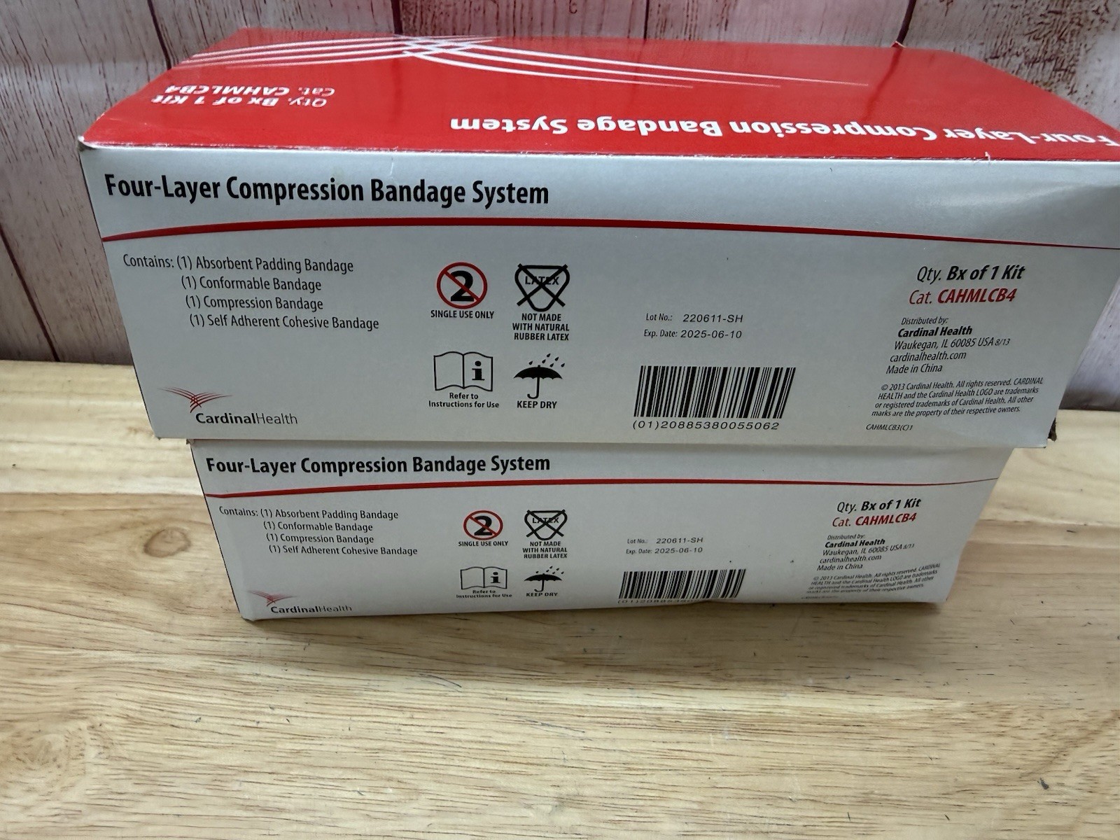 2 Boxes Cardinal Health Four-Layer Compression Bandage System CAHMLCB4 NO STG 4
