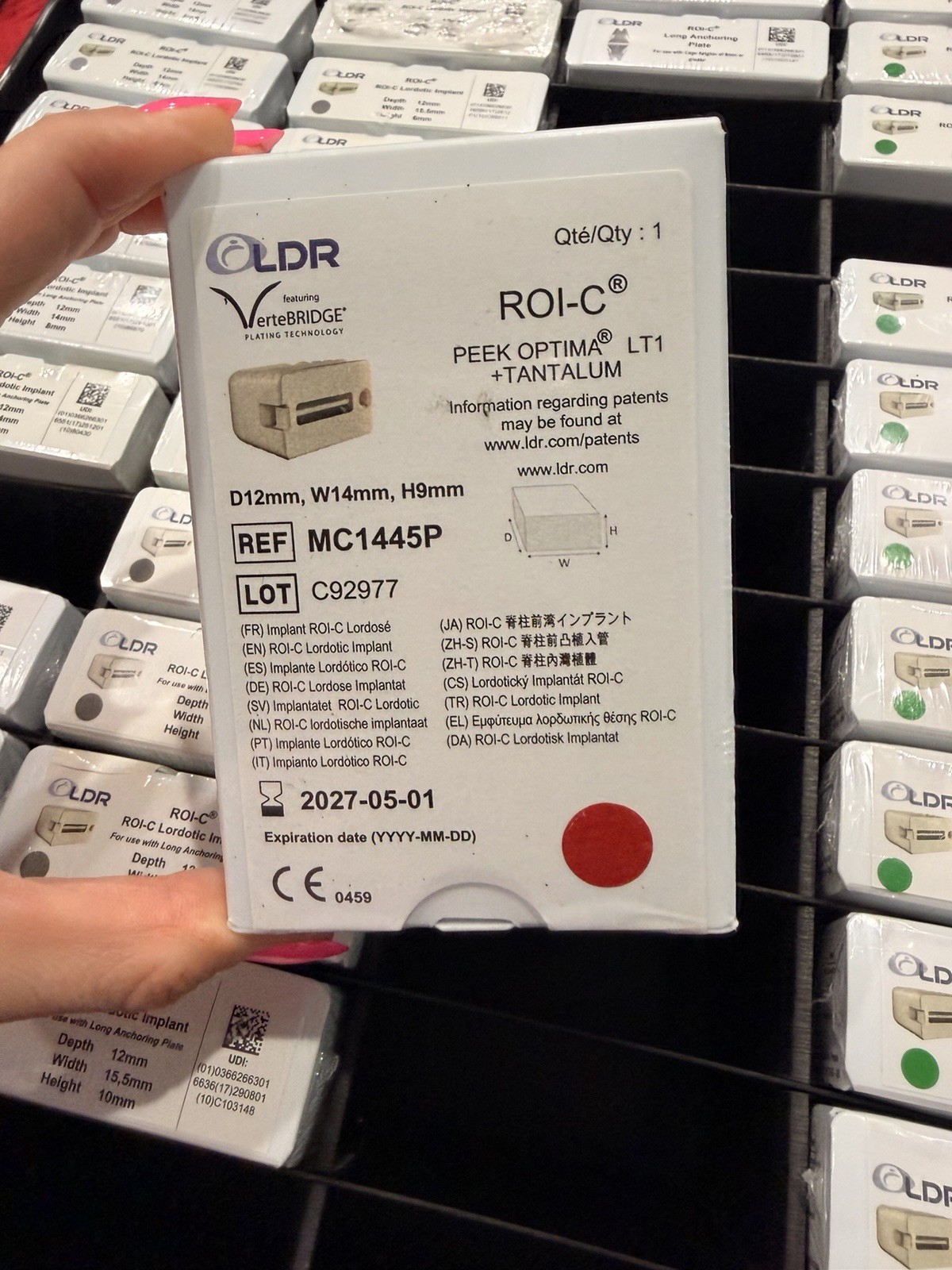 LDR ROI-C Lordotic Orthopedic Implant REF MC1436P