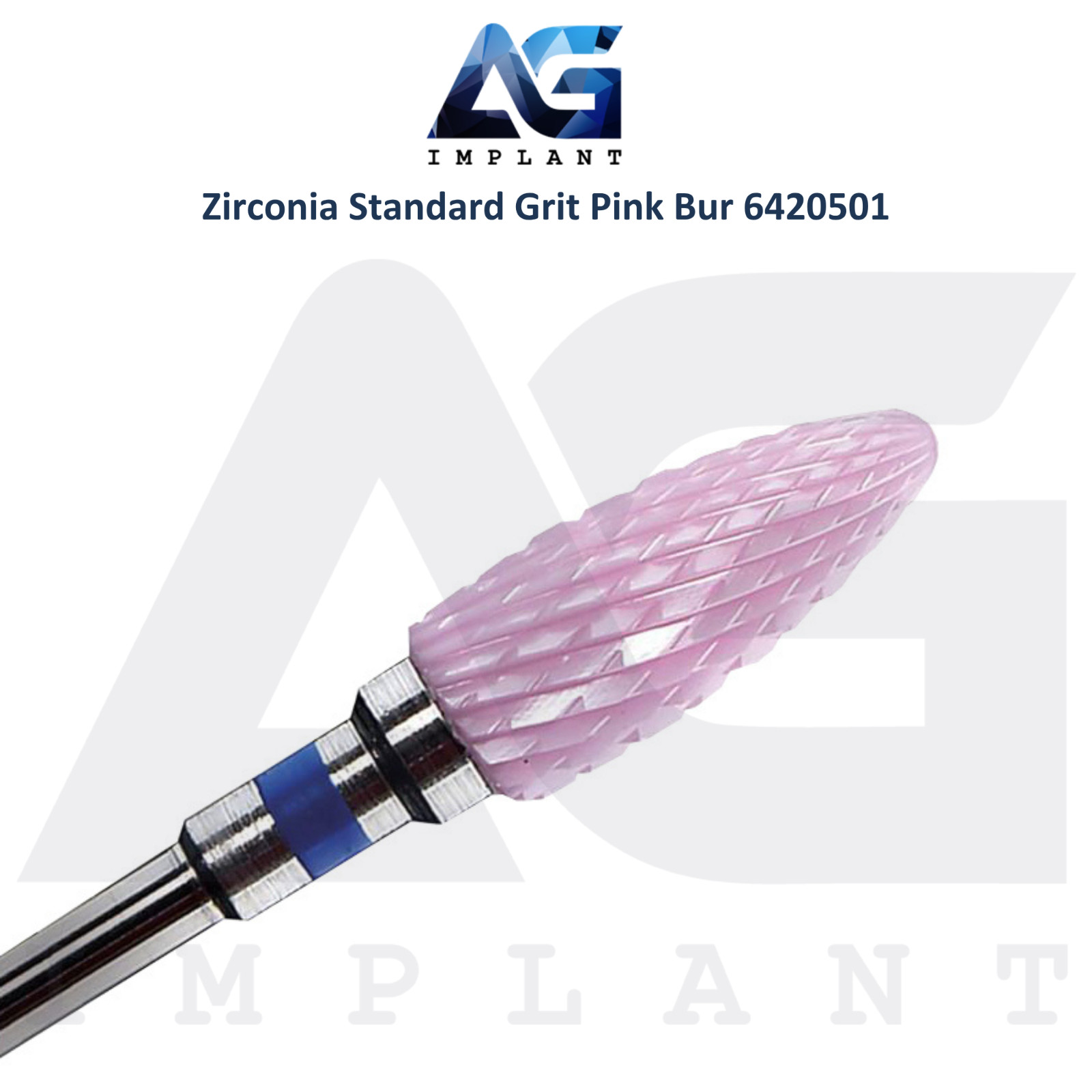 Dental Wilson Cross Cut Cone Standard Pink Zirconia Bur Ø6.0×14.5mm 6420501
