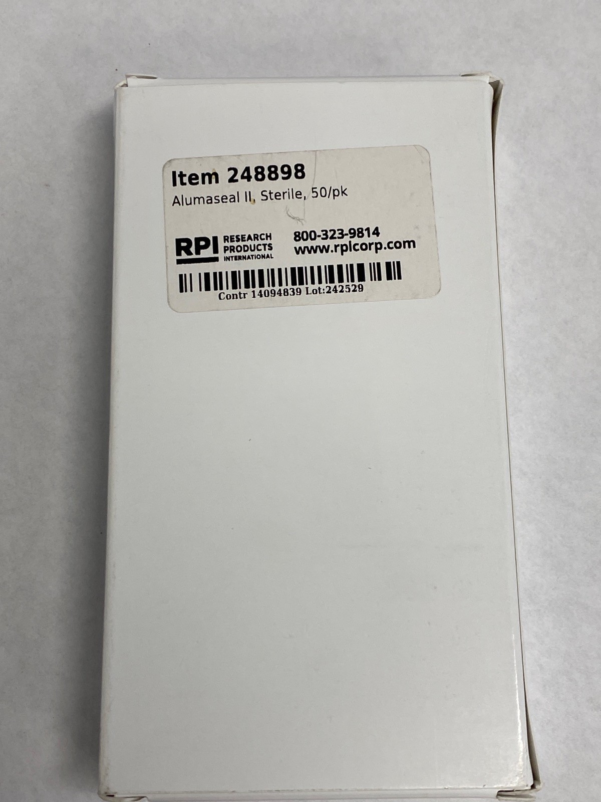(50/Pk) RPI AlumaSeal II Adhesive Sealing Foil for Well Plates Sterile 248898