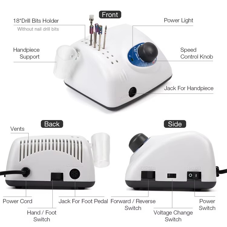 Dental Lab Strong Micro Motor Grinding 210/105L High Speed Polishing Handpiece