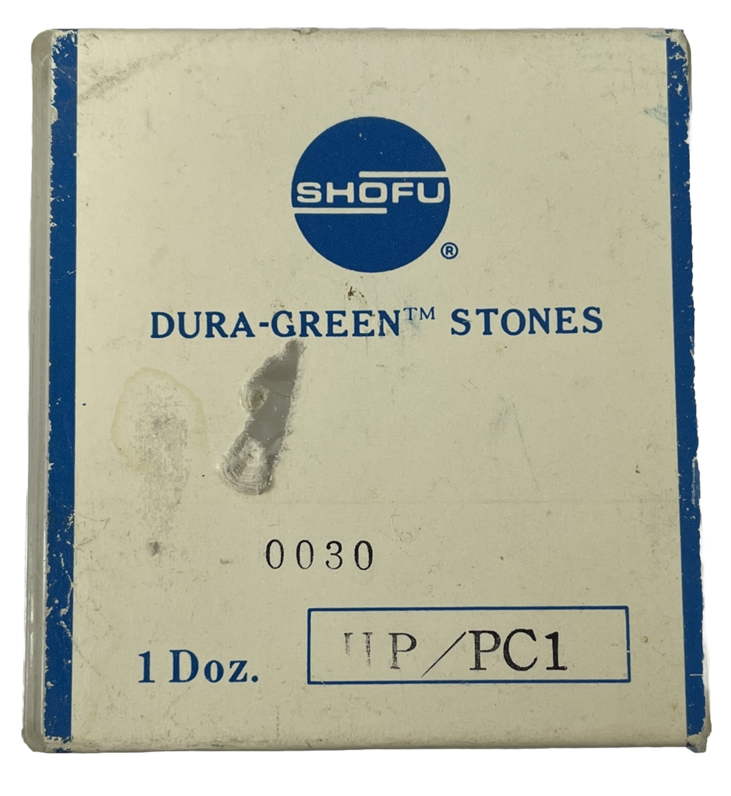 Shofu Dura-White Stones (12) Shape PC1 Shank HP PN 0030 Silicone Dental Carbide
