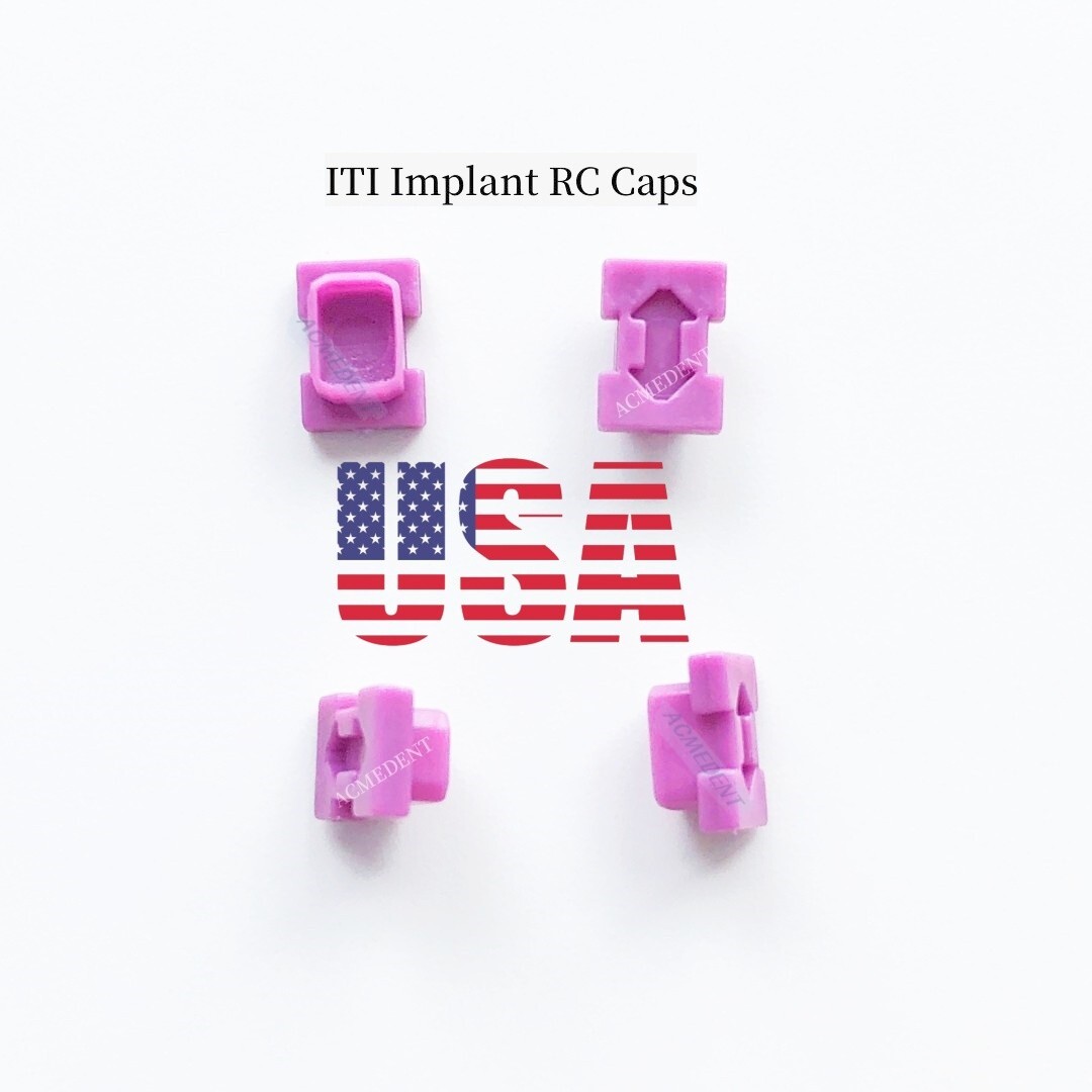 20Pcs Dental ITI Snap Caps Closed Tray RC Impression Coping Fit Straumann Purple