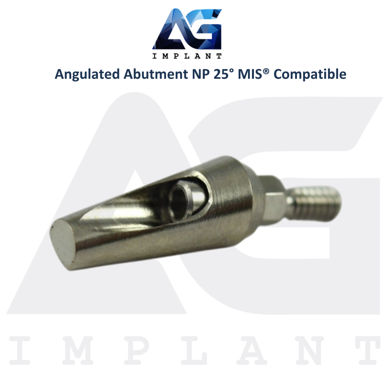 5 Angled 25° Prosthetic NP Int Hex MIS® Compatible 9.0mm Int Hex System 2.10mm