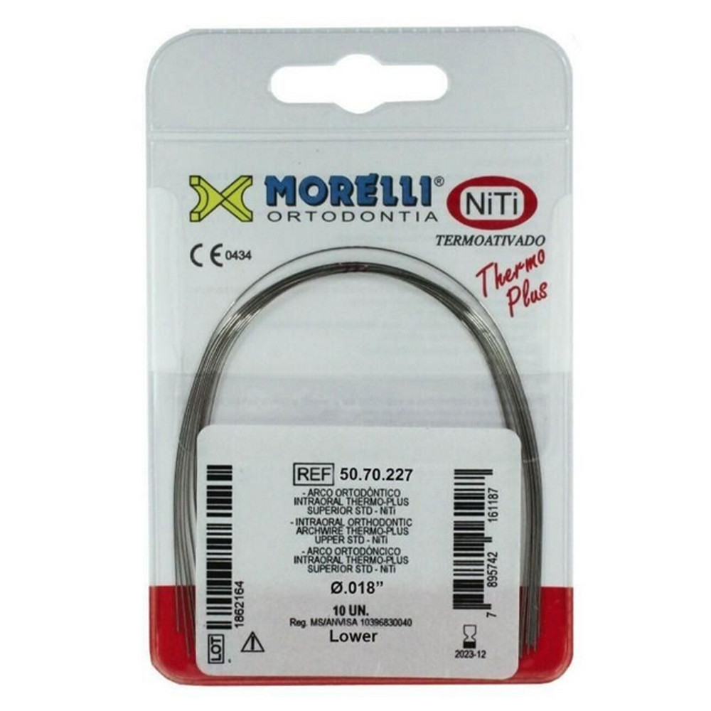 10pcs Dental Morelli NiTi Heat-Activated Thermo Plus Archwire Rectangular Jaw