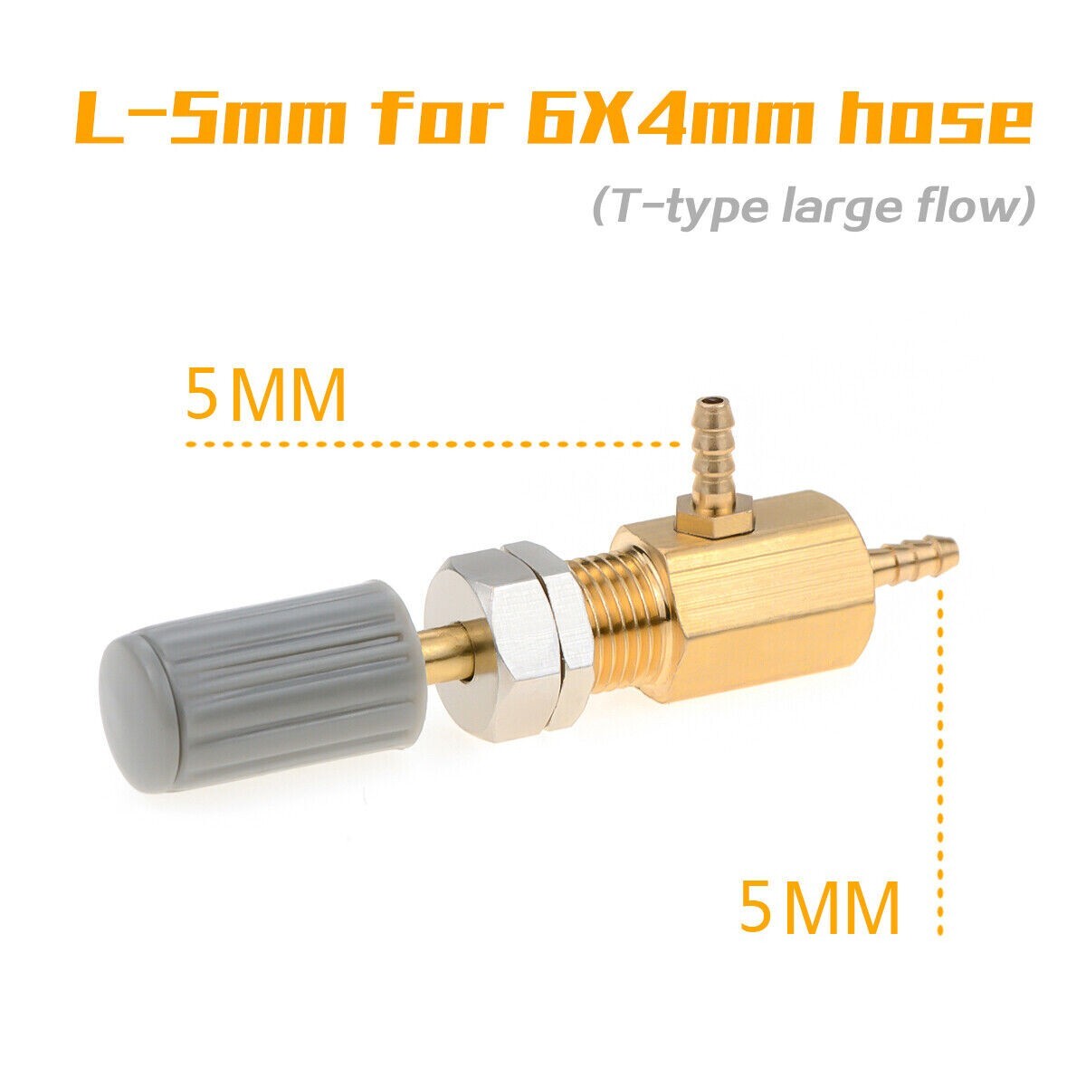 4Pcs/6Pcs Dental Regulator Control Water Valve T-Shape 5mm for Dental Chair