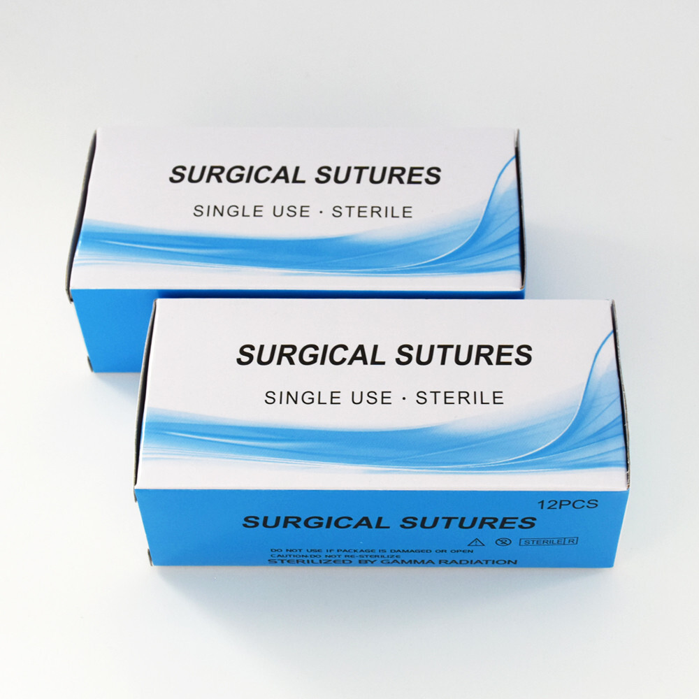 5 Box Dental Lab Surgical Suture Silk Non-Absorbable 3/0 Or 4/0 Treating Braided
