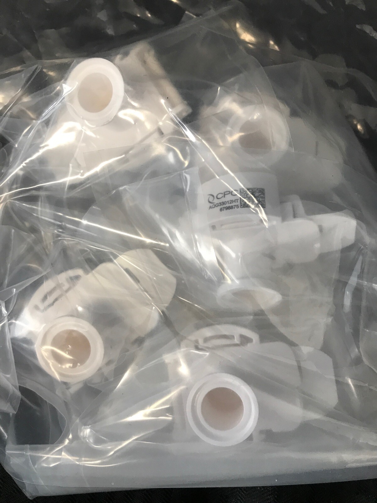 (5)CPC AseptiQuik G Connector Body 3/4” Sanitary Non-Valved High Temp AQG33012HT