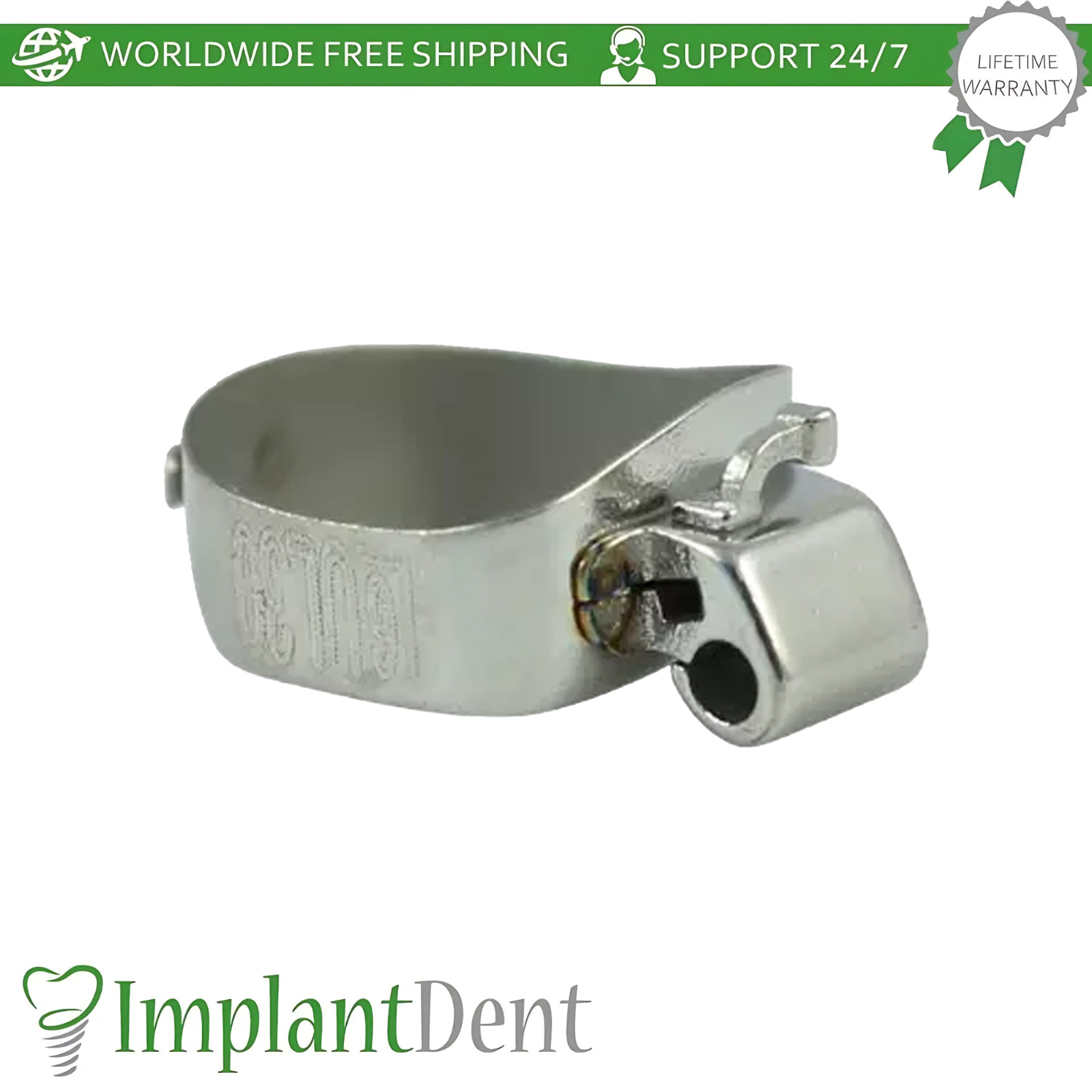 5x Dental Molar Double Tube Anatomical Upper Left Band Braces Span Ortho Lab