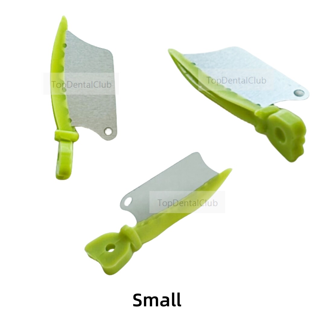 50pcs Dental Fender Interproximal Wedge Matrix Blade Guard with Metal SML 134℃