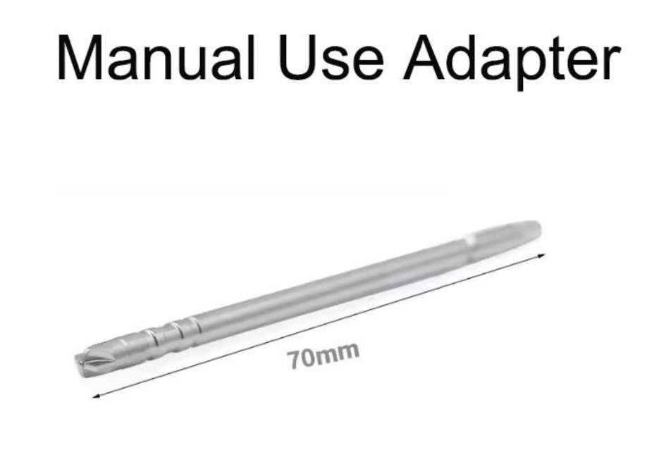 Dental Tenting Screw Adapter, Engine Use Adapter , Manual Adapter only