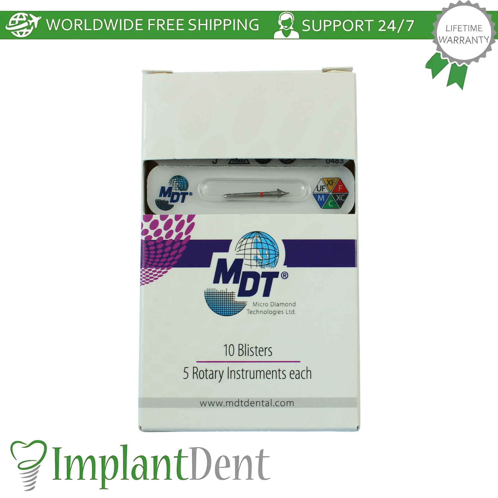 Dental MDT Occlusal Trimming FG Diamond Burs 466 Refinement Occlusal Surfaces