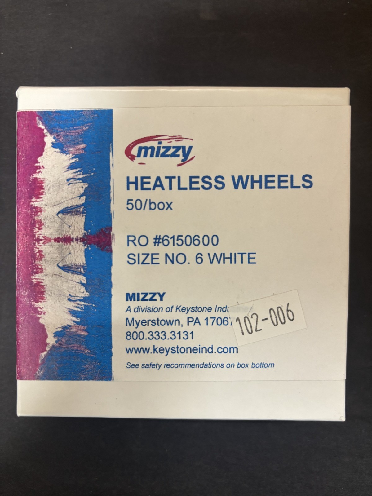 Heatless Wheel White #1, 2, 4, 5, 6, 7, 8( Mizzy ), 3 (BesQual) 50Pkg